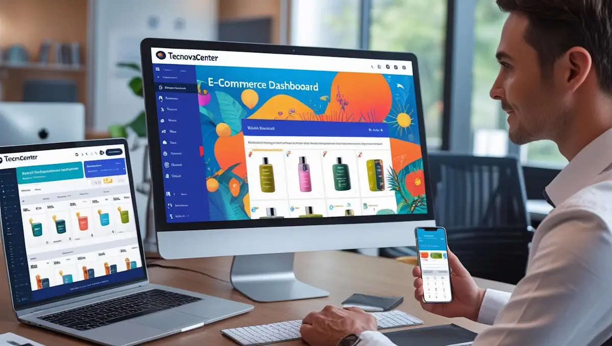 Profesional analizando estadísticas de ventas en la plataforma